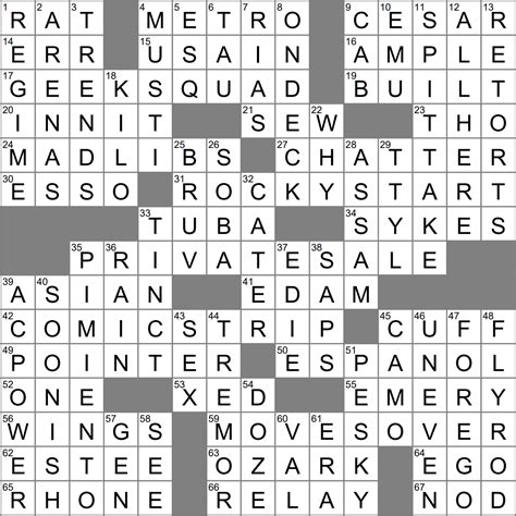 group with reserves la times crossword